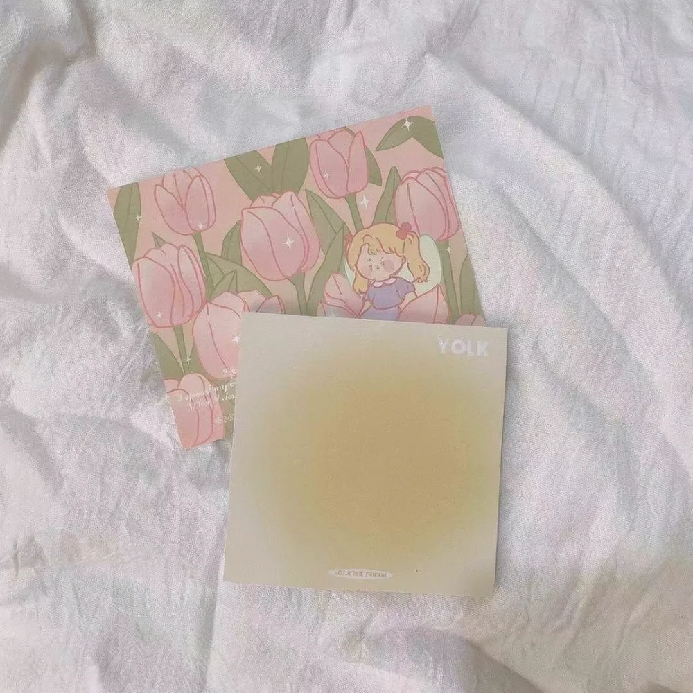Gradient Color Memo Pads For Keqintu Stationery School Office Supplies Aesthetic Self Adhesive Note Paper Planner Decor