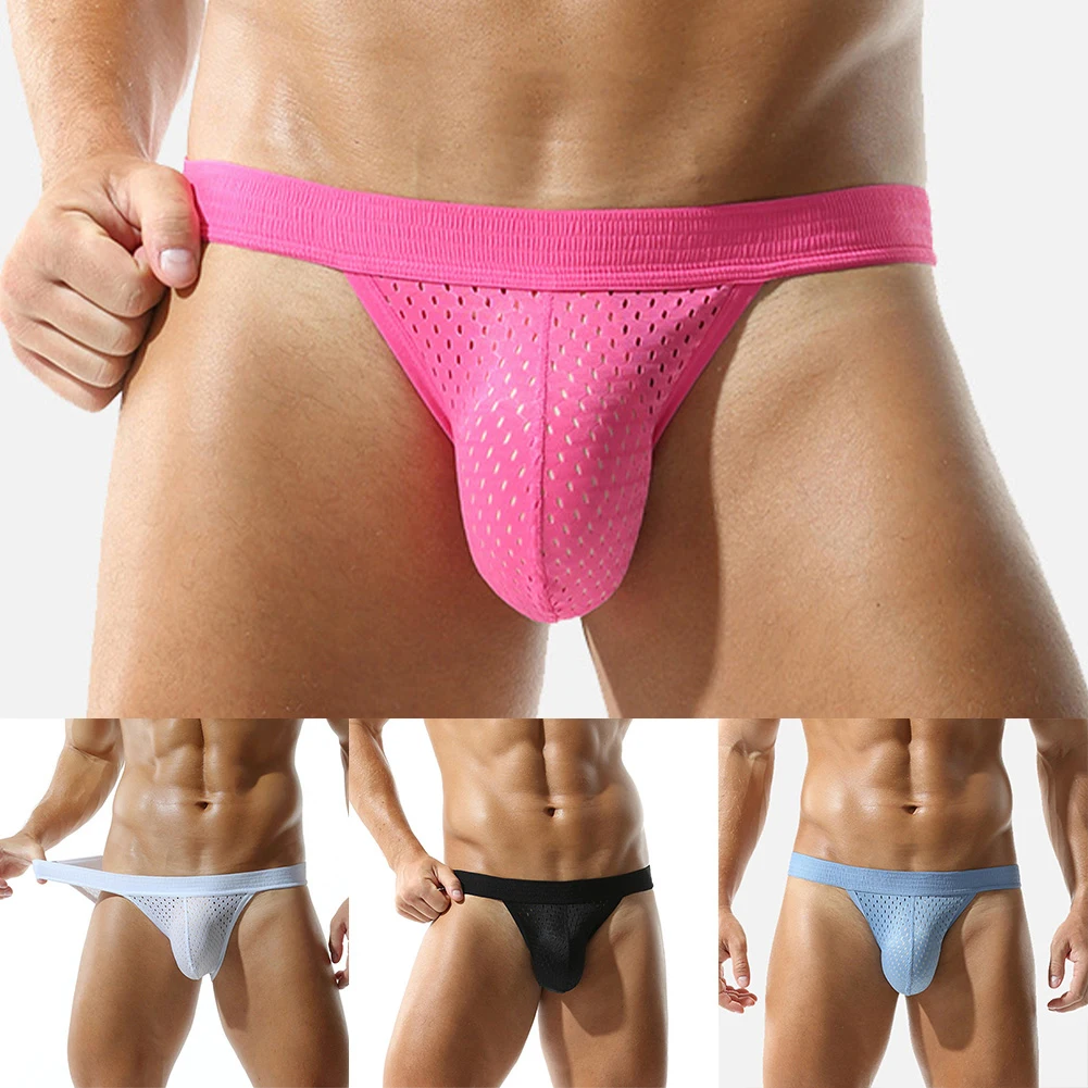 

Mesh Underwear Mens Lingerie Party Wear Romantic Evening 2XL Briefs All Season Wear Breathable Fabric Bulge Pouch Style