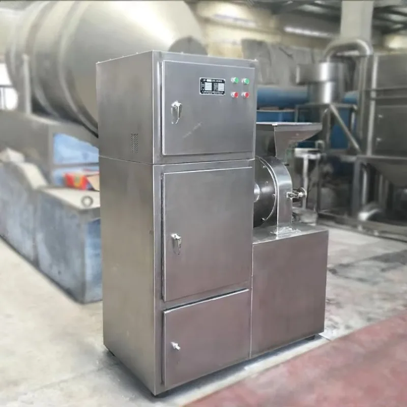 Customized Digital Control Panel Dust Collecting Pulverizer Integrated Closed Dust Cabinet Food Grade Spice Milling Machine