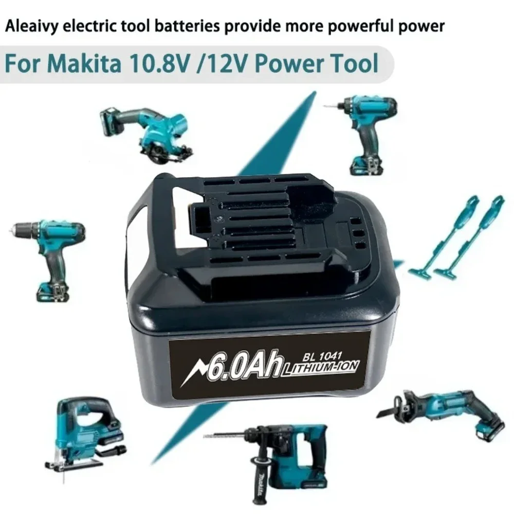 بطارية بديلة 12 فولت 4Ah/6Ah BL1041B BL1040B لماكيتا BL1021B BL1015 لأدوات الحفر اللاسلكية DF031D TD110D HP332.