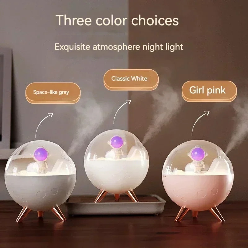 Nuevo Humidificador de astronauta para el hogar, dormitorio, hidratación, USB, escritorio, inalámbrico, pequeño pulverizador, humidificador de astronauta, esencial para el hogar y la Oficina