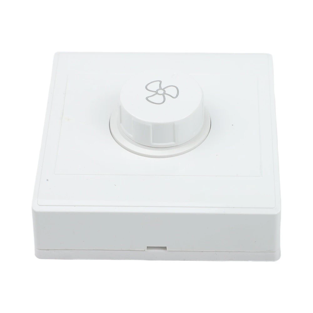 Stepless Rotary Dimmer Switch for Fan Motor Control with Five-Speed Settings and 250V 10A Electrical Compliance