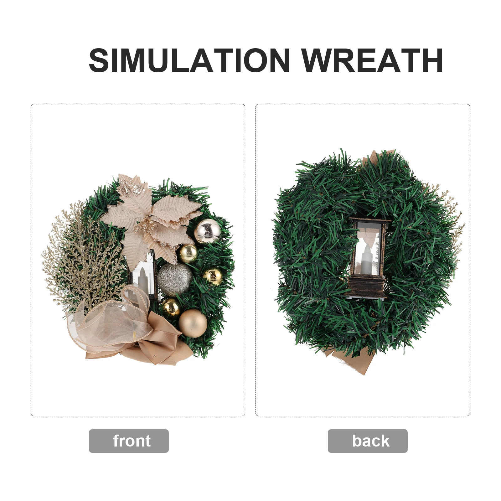 

Christmas Wreath Decor Simulation Rattan naments Party Outdoor Holiday Home DIY Decorations Christmas Theme