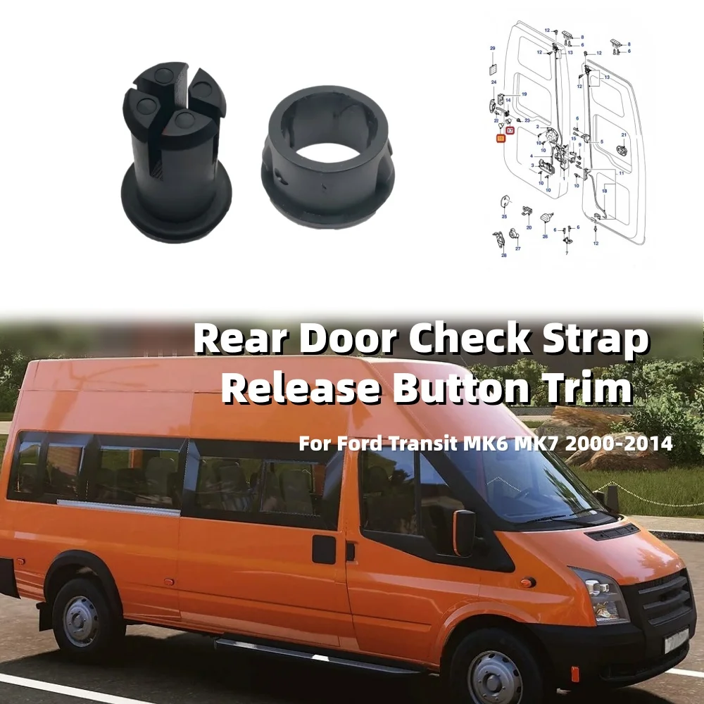 

RV Rear Door Check Strap Release Button Trim Door Limit Switch Release Button Panel Part For Ford Transit MK6 MK7 2000-2014