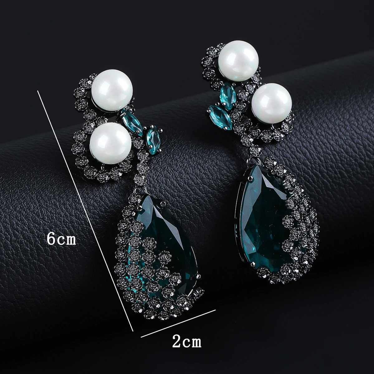High Quality Cubic Zircon Drop Dangle Earrings Wedding Bridal Glamour Dinner Party Dress Accessories CE12318