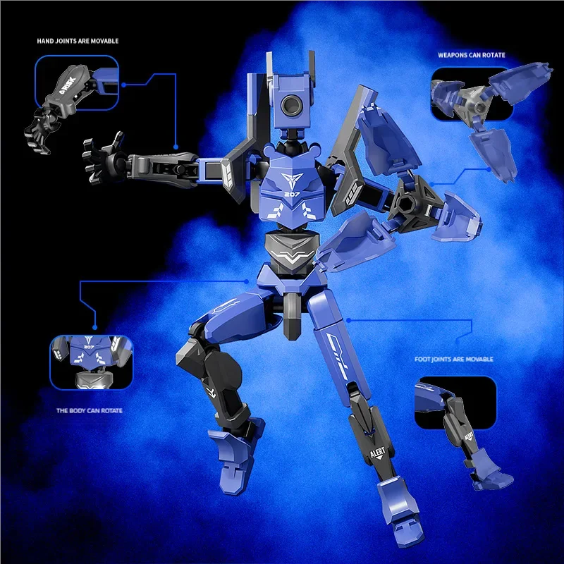 Raffreddare Styling multiplo Mecha Warrior Robot Modello 13 Figura Giocattoli per bambini Regali Multi snodabili Action Figures mobili Fai da te Assemblare giocattoli