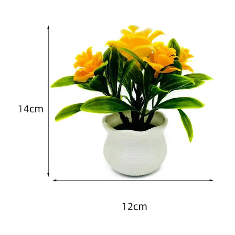 14 * 12 cm Sztuczne rośliny doniczkowe 5 główek Kwiat róży Domowe biuro Stół Centerpiece Ślub Faux Floral Bonsai Dekoracja pulpitu