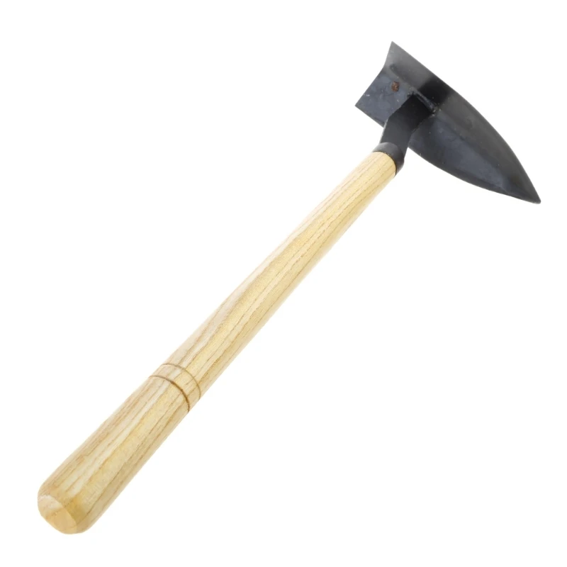 Manganese Steel Durable Garden Hoe Tools with Comfortable Handle for Dig /Plant/ Fertilize or Weed 45x14.3x5.5cm Dropship