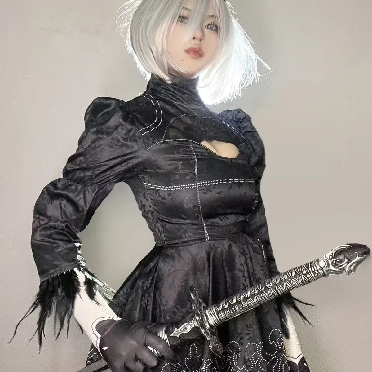 

Anime Character Cosplay Costume Set Type 2 Female Model Dress Type 9 Male Model Outfit Stage Performance Clothing