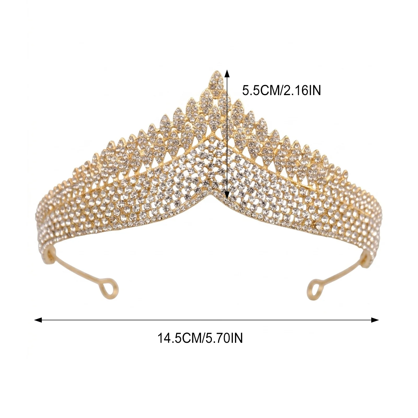 Picture 6: Crystal Tiara-Bridal Hairpiece For Wedding Party With Comfortable Lightweight Design