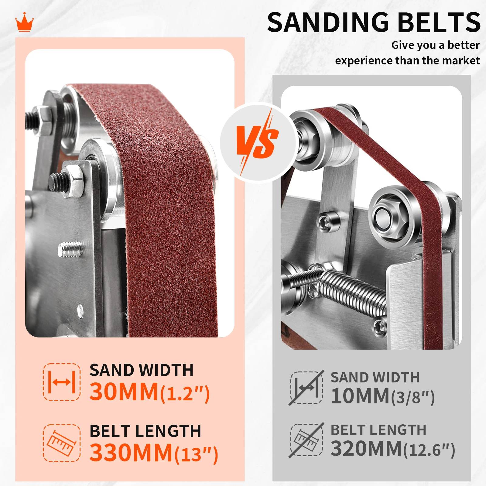 Mini-Bands chl eifer elektrische Schleif poliers chleif maschine 7 variable Geschwindigkeit zum Polieren von Holz-Acryl-Zubehörteilen