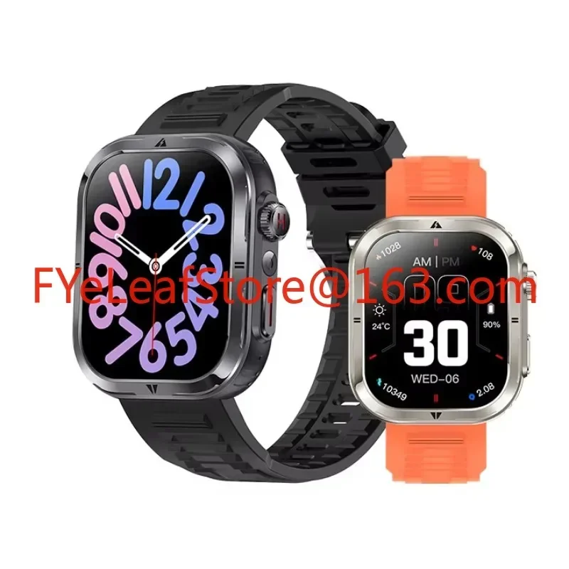 Outdoors MK86 Smart Watch For Sport 2.01inch BT Call LED Flashlight IP68 Waterproof Fitness Watches Men MK86 Smartwatch Watch