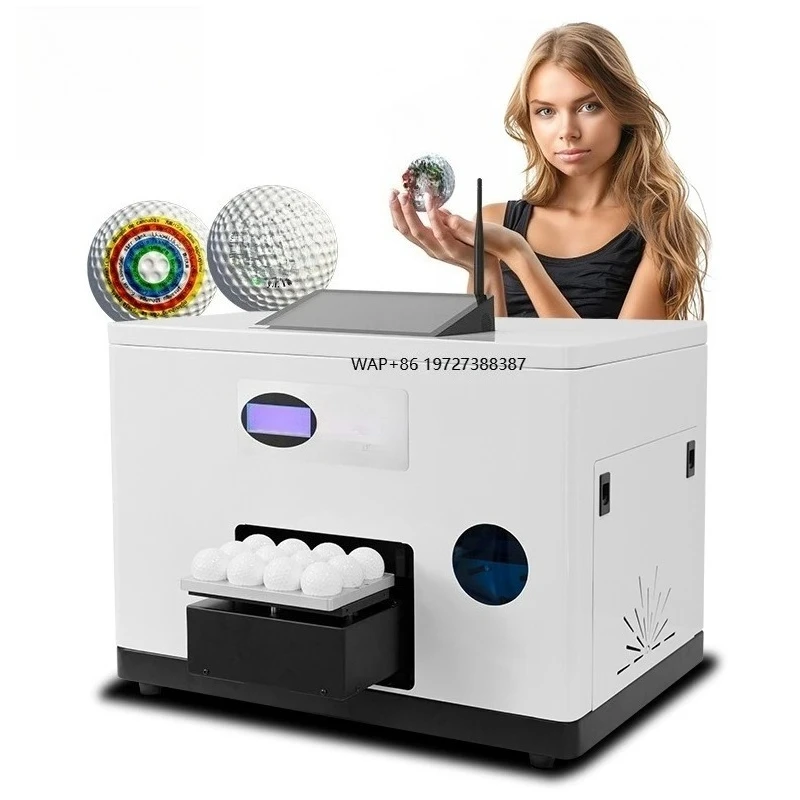 آلة طابعة كرة الجولف الذكية بالأشعة فوق البنفسجية لطباعة كرات الجولف المخصصة اتصال بلوتوث واي فاي تطبيق قابل للتخصيص #1