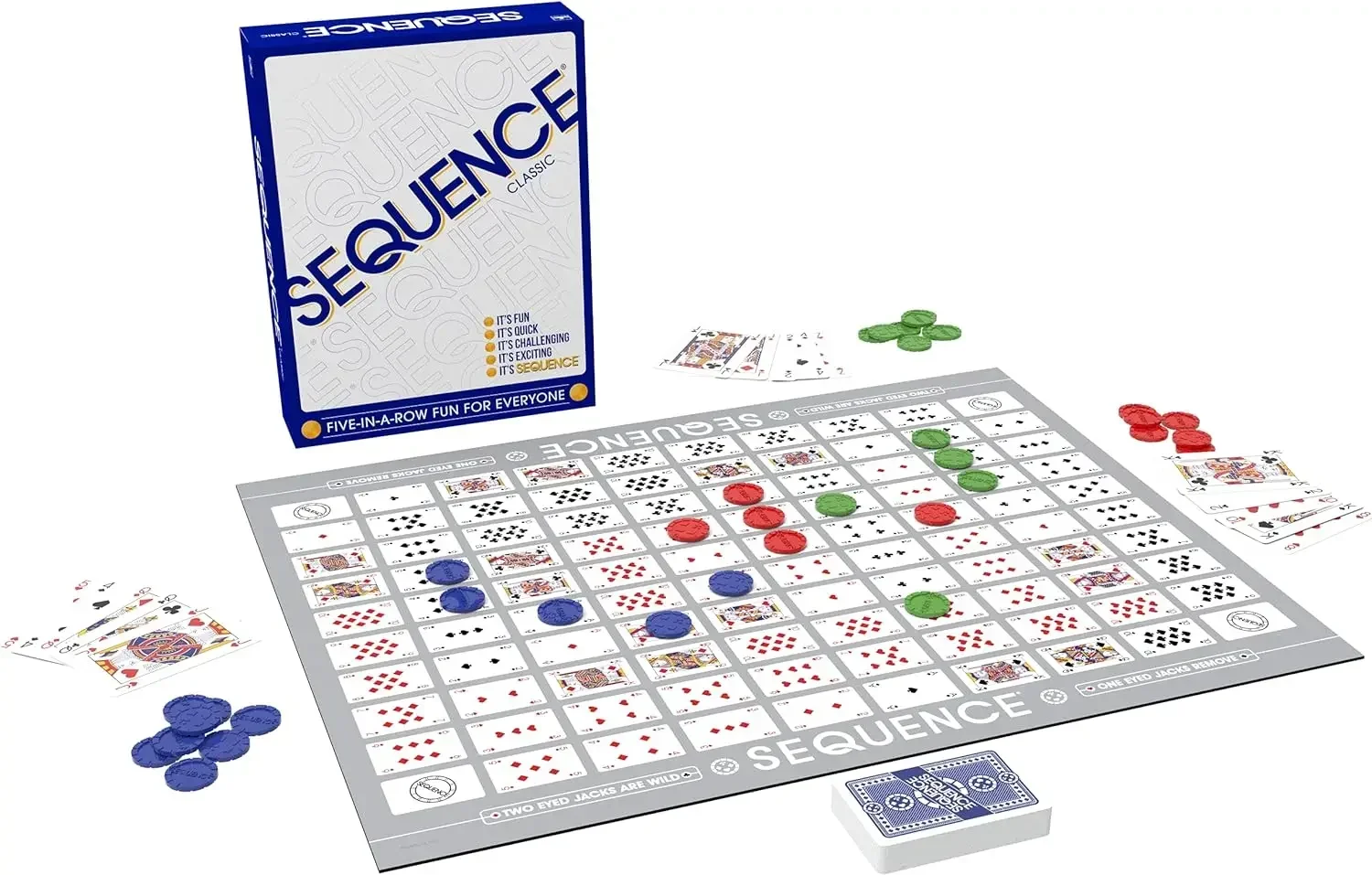 Goliath Games Sequence | Five-in-a-row Fun for Everyone! | Family Strategy Game | For 2 or More Players, Ages 7+