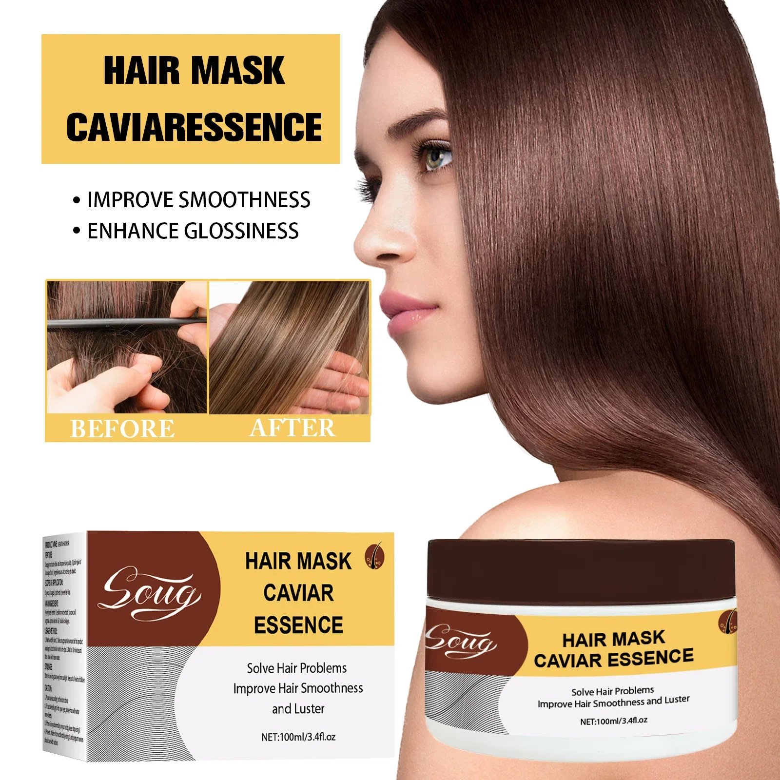 

﻿ Коллагеновое лечение волос, глубокое восстановление повреждений, кондиционирование, аргановое масло, маска для волос, эссенция для сухих поврежденных волос для ухода за волосами