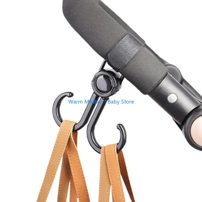 عربة أطفال مزدوجة هوك شماعات مجموعة من 2 خطافات تعليق متعددة الأغراض للمنزل غرفة النوم عنبر سرير بيبي 57QE