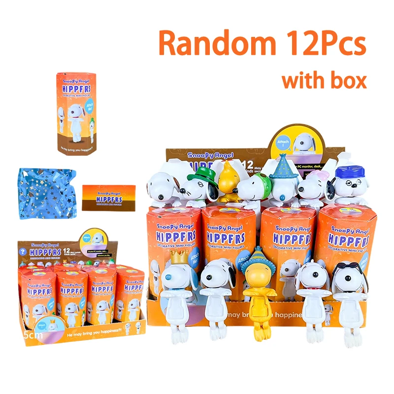 

Miniso Snoopy Blind Box Anime Figures Ornaments Snoopy Angels Mystery Box Fans Children Suprise Gift Mysteriou Box Desk Decor