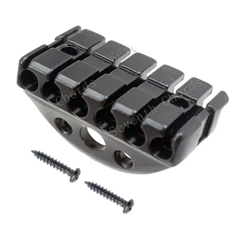 Ein Satz von Spannmuttern mit Verriegelungsfunktion für Kopflose Gitarrenzubehörteile, Chrom oder Schwarz, zur Auswahl für Musikinstrumente. – Detail 2