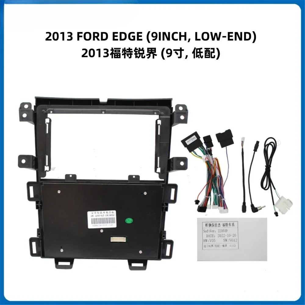 for FORD EDGE 2013 Car Radio MP5 Player Panel Fascia 9 inch 2Din Stereo Player Install Surround Panel Dash Kit GPS Frame