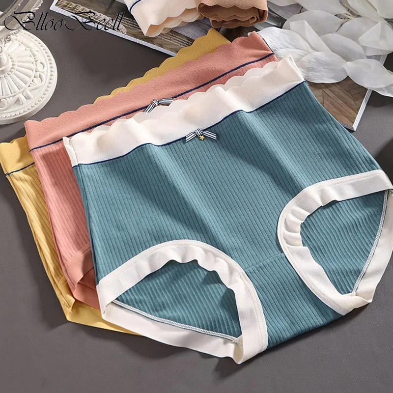 

New plus size Cotton Underwear for Women High Waist Panties Ladies Classic Briefs Female Underpants Sexy Lingerie