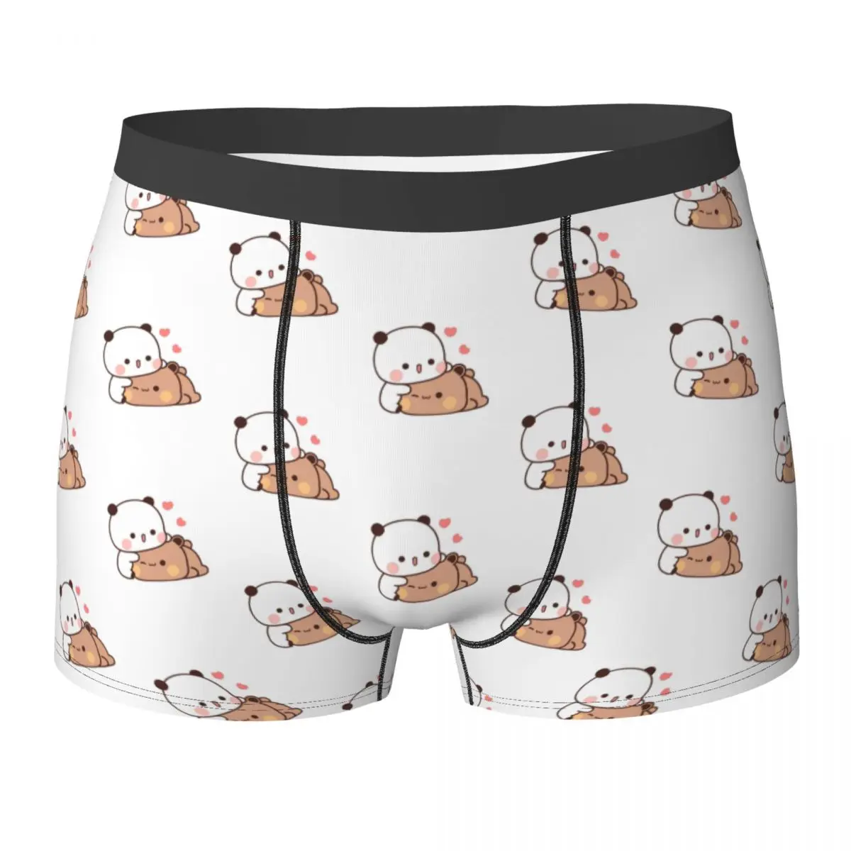 

Нижнее белье Bubu Dudu Love Cute Bear, мужские трусы с принтом, милые боксеры, шорты высокого качества, трусы больших размеров
