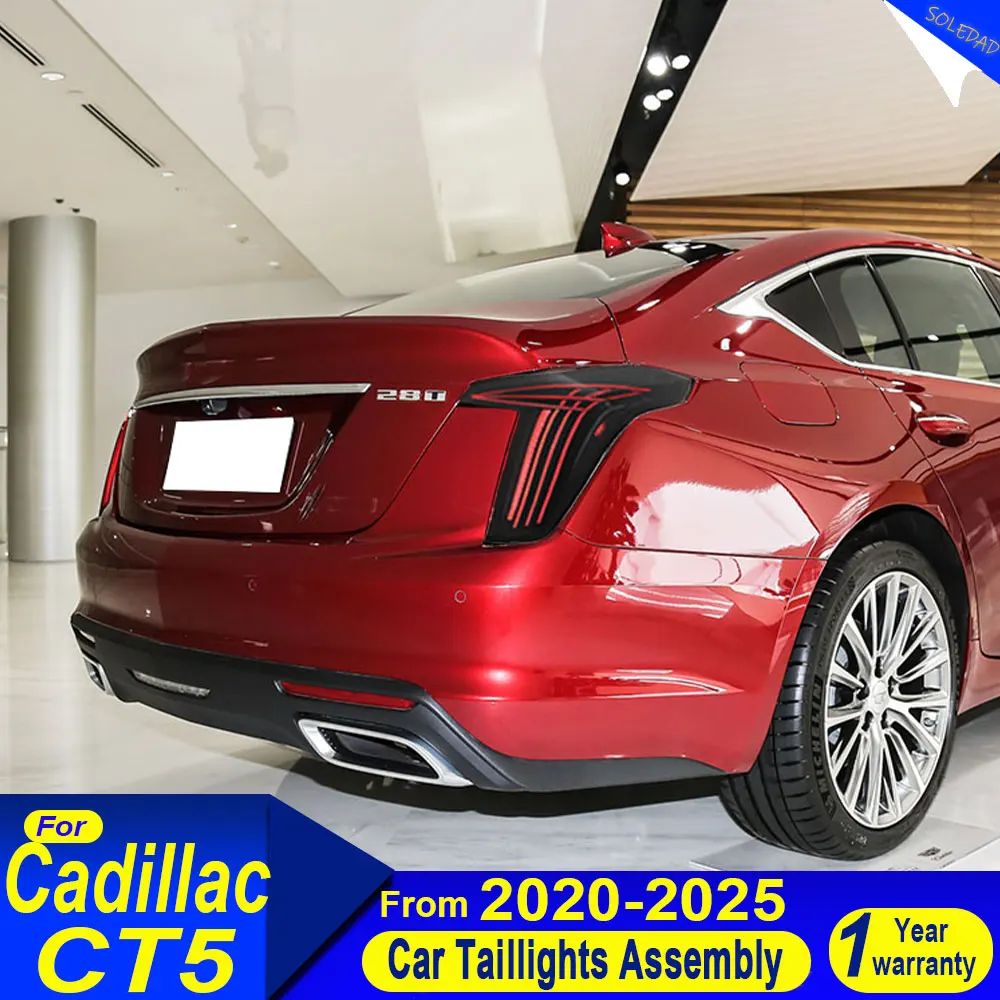 For Cadillac CT5 2020 2021 2022 2023 2024 2025 LED Turn Signal Stop Brake Daytime Running Lamp Car Accessories Tail lights