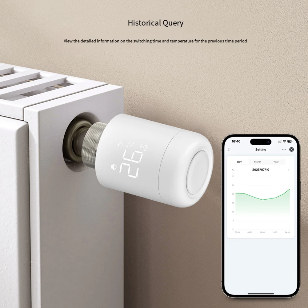 

1 шт. для умного радиатора Zigbee, программируемый нагревательный термостат для Tuya, интеллектуальный клапан постоянной температуры