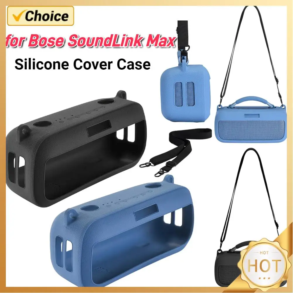 

Silicone Cover Case Shockproof Travel Carrying Case Protective Skin Speakers Pouch Bag for Bose SoundLink Max Portable Speaker