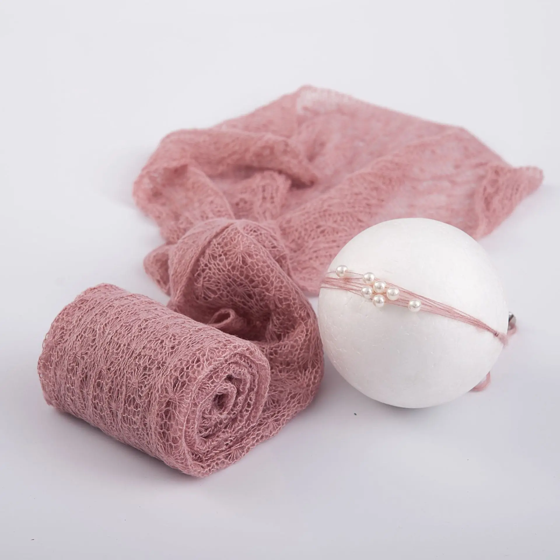 Newborn Photography Props Wrap Soft Mohair Knitted Baby Blanket  Swaddling  Photography  Babies Accessories