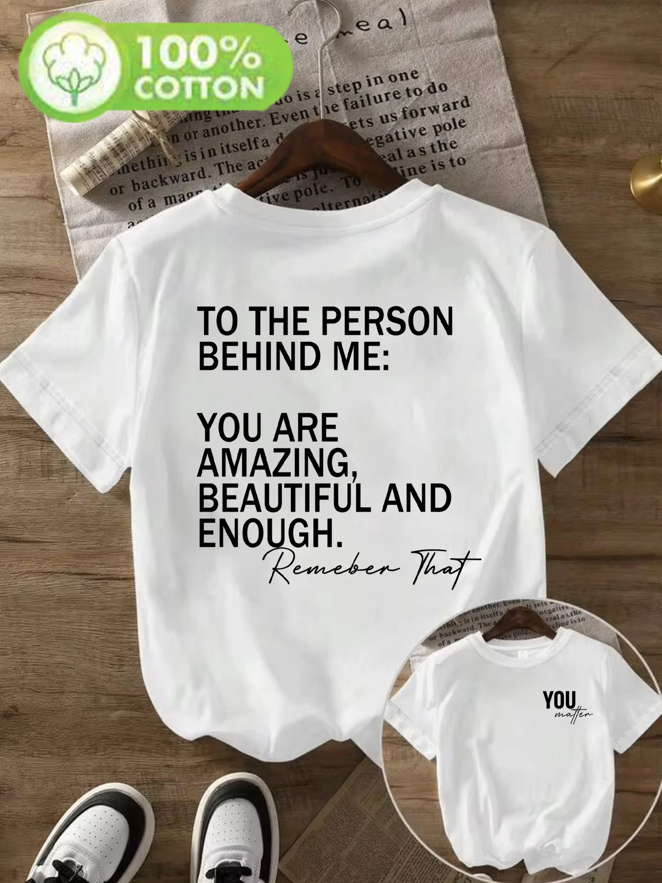 【ZXH321】English slogan printed women's T-shirt cotton top summer short sleeved women's cotton T-shirt street fashion