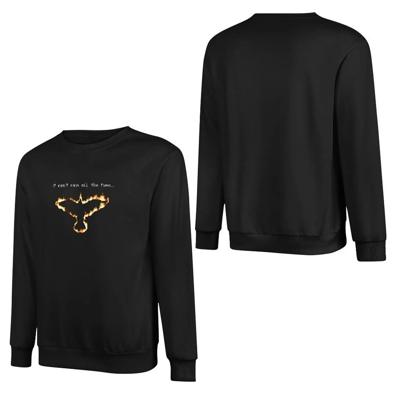 fire crow Pullover Hoodie men's sweat-shirt set autumn clothes mens clothing men clothes graphic sweatshirts