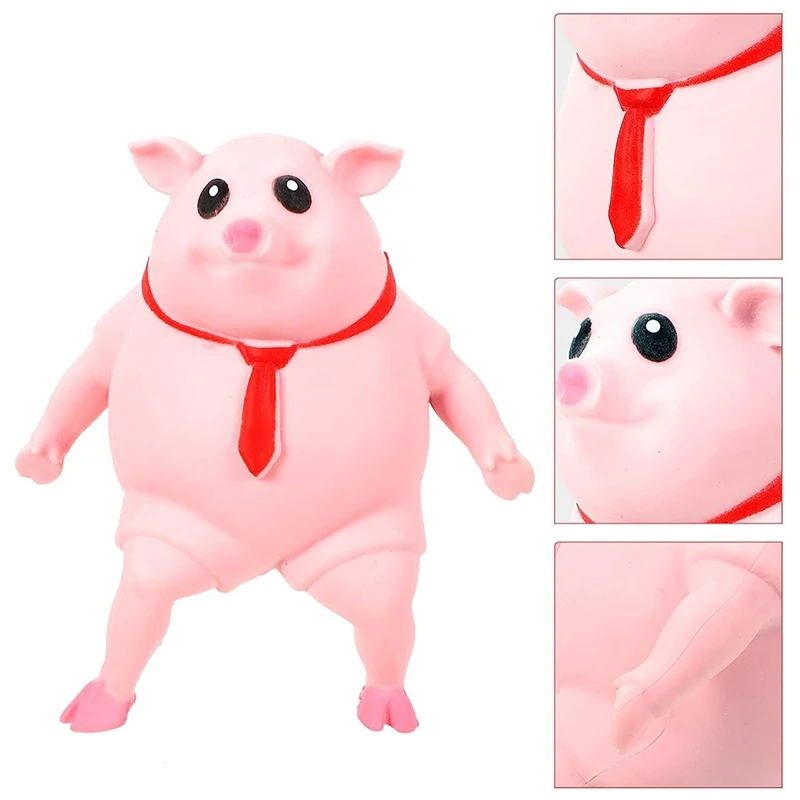 Pink Pig Gifts Sensory Stress Toy For Kids Adults, Decompress , Funny Pig Man Sensory Stress Toy For Girl Boy