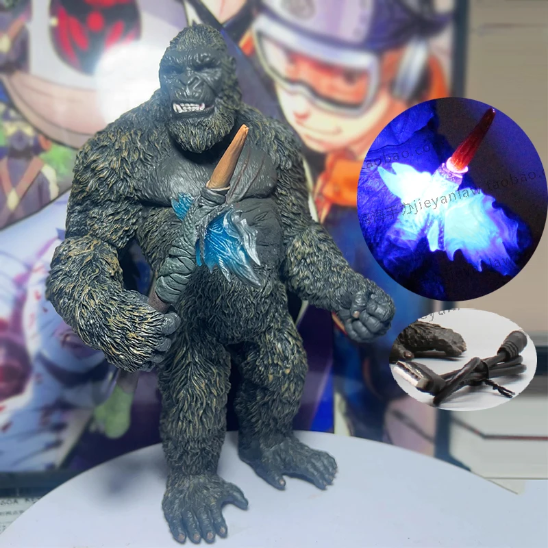 

26cm Movie Figurine Godzilla Vs Kong The New Empire Figure GK KONG Action Figure Ray Tomahawk Model Glow PVC Collectible Toys