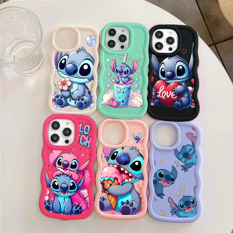 Goofy Cute Stitch INS Case For Xiaomi Redmi Note 15 Pro 5G 15 15C 14C 13C 12 13 Pro Plus 11S 10S 10 11 4G 5G Soft Candy Shell