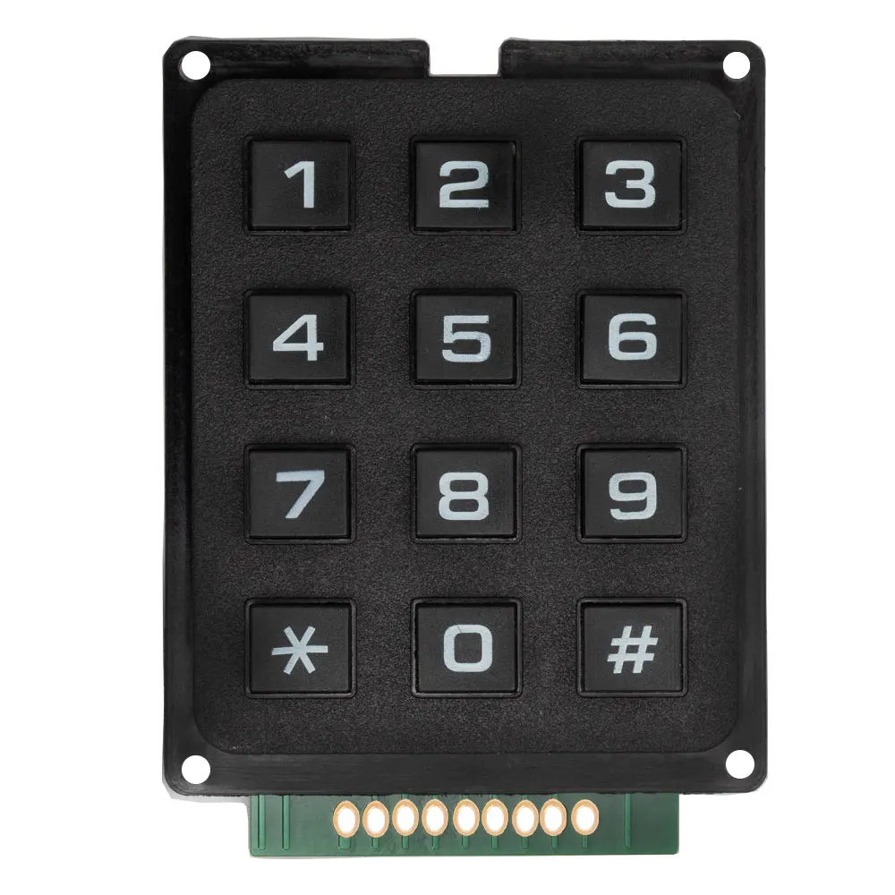 ABS Membrane Keypad 3x4 12-Key & 4x4 16-Key, for Arduino Compatible for DIY Electronics Projects