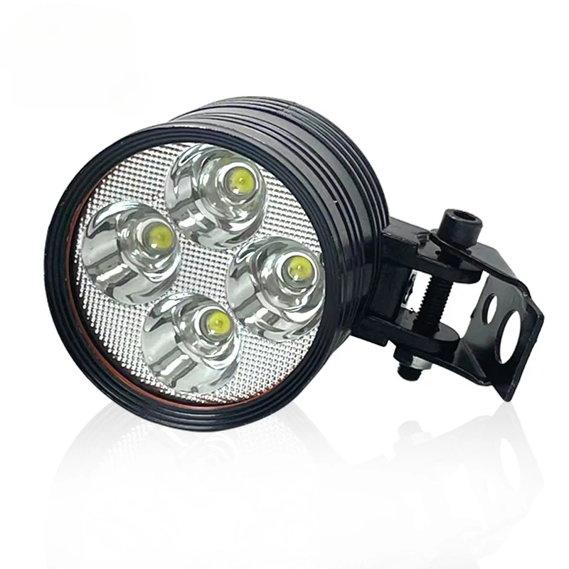 Motorcycle Spotlight Electric Car Lamp Four Beads Super Bright Led Headlight External Motorcycle Headlight Glare Spotlight