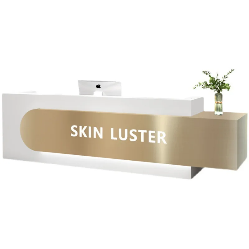 Semplice e moderno, leggero, di lusso, pagina di cassa, negozio di abbigliamento, salone di bellezza, consultazione aziendale, reception