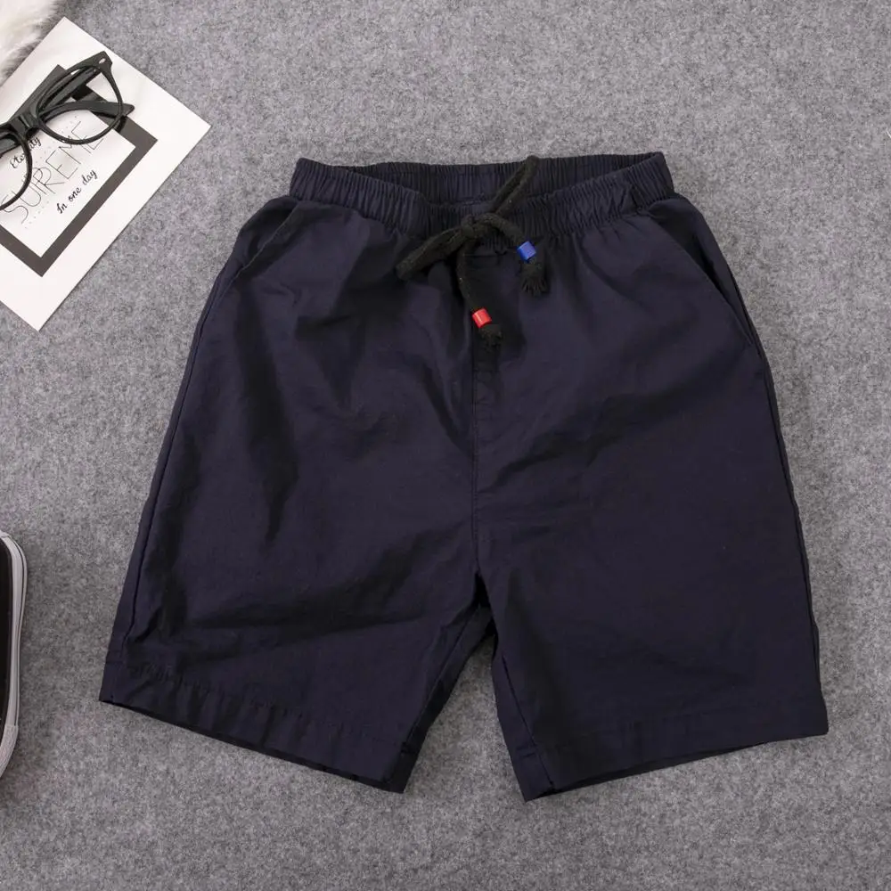 New Children Shorts for Boys Summer Toddler Baby Elastic Waist Sports Pant Cotton Teenage Clothes White/Yellow Shorts with Belts