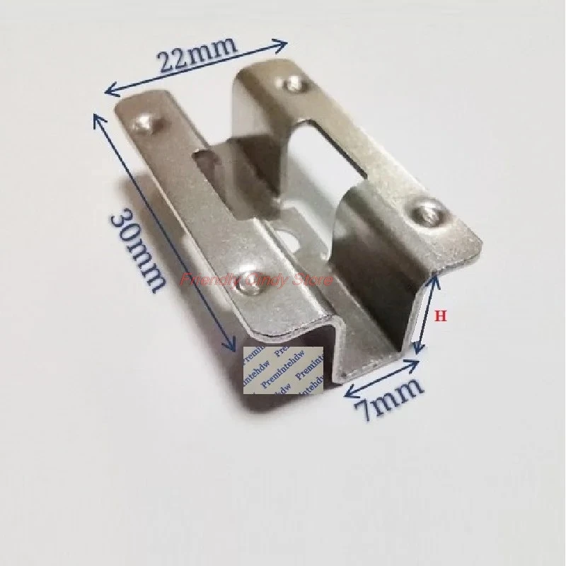 200Pcs Stainless Steel Invisible Exterior Composite Deck U Shaped Clip Bracket Fastener Flooring WPC Panel