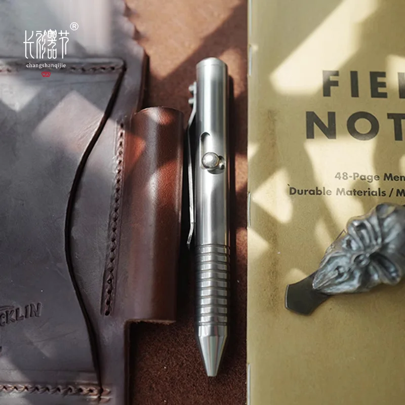 

1PC Bolt Action Titanium Alloy Tactical Pen Multifunctional Emergency Glass Breaker Self Defense Supplies High Wear Resistance