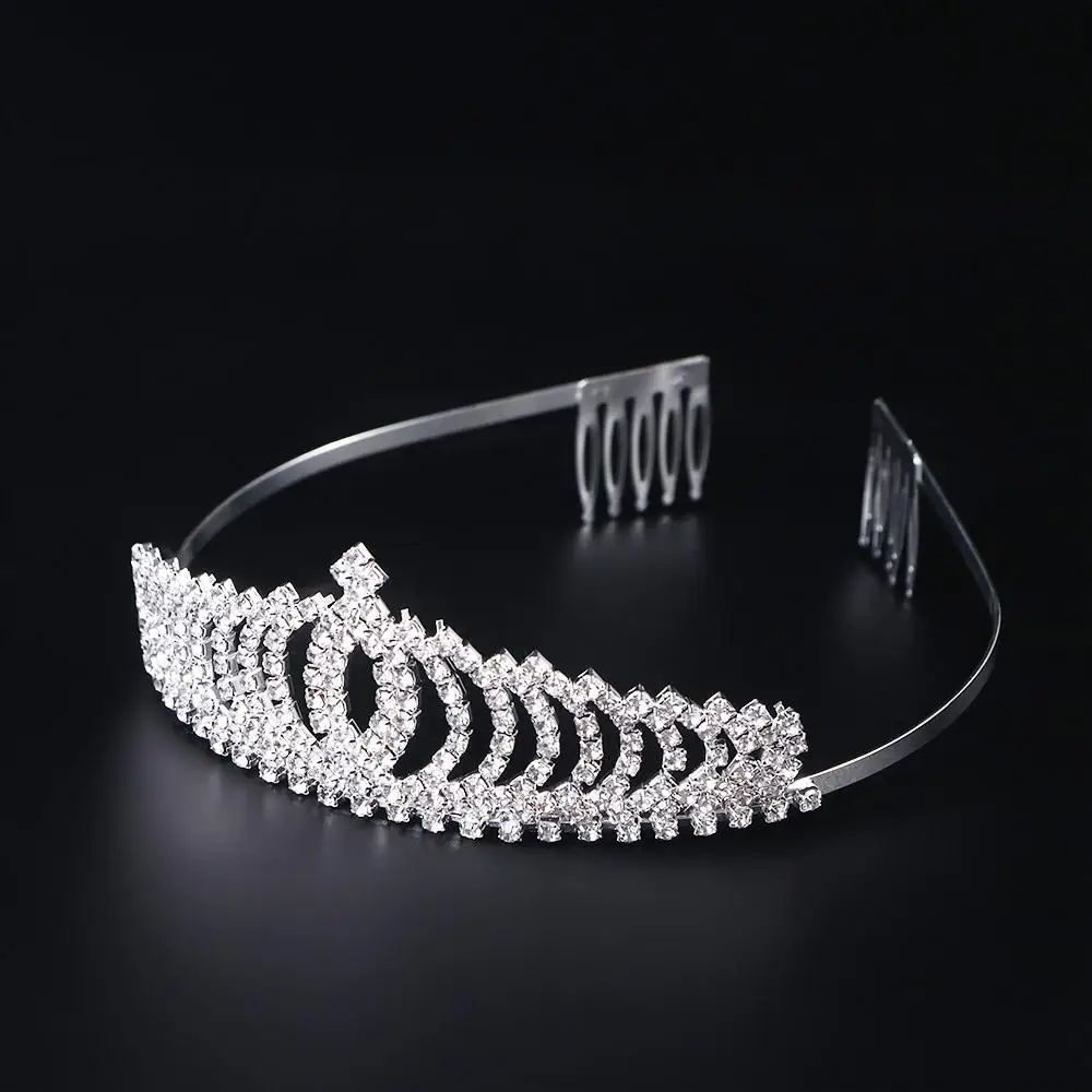 

Jewelry Act of Role of Queen Hair Clasp Hair Accessories Bride Headdress Princess Diamond Crown Headwear Hair Hoop Headband