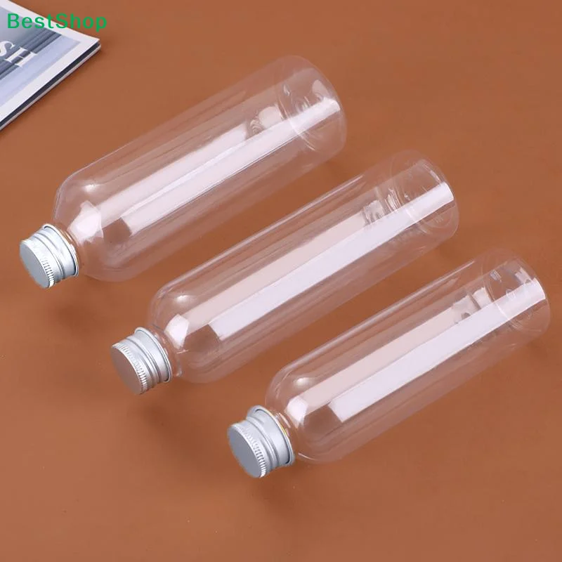 Picture 5: ☭5ml-500ml Plastic Bottle Aluminum Cap Transparent Empty Bottle Lotion Sample Cosmetic Dispensing Bottles For Travel