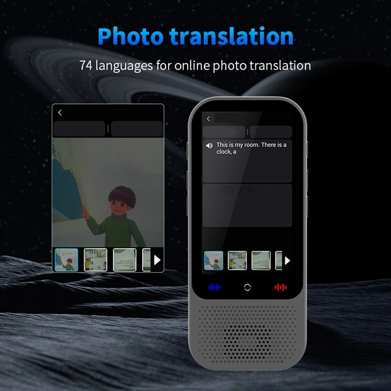 S80 Pro AI Translation Device Real Time Smart Voice Photo Translator 138 Languages 18 Offline Portable Translating-ROWI