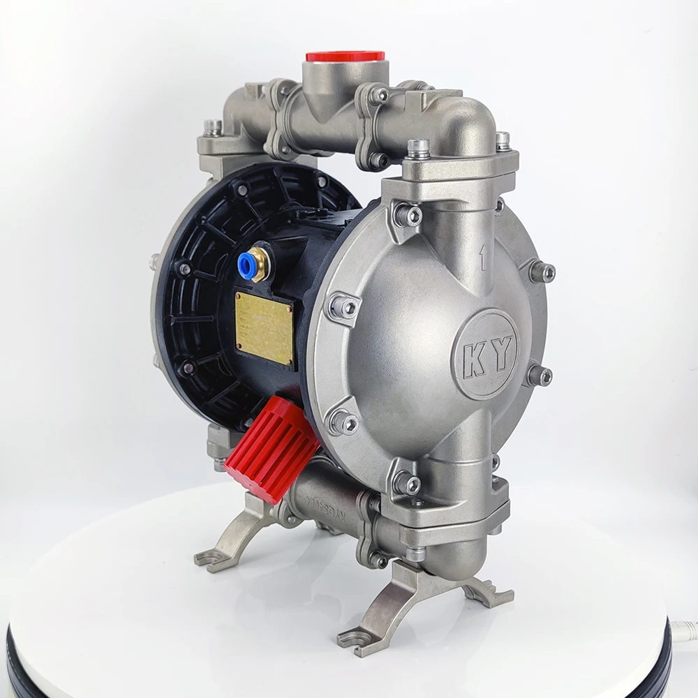 Alkali Resistant High Temperature Stainless Steel Pneumatic Double Diaphragm Pump Wide Flow Range Fast Dispatch Items - 7 Days