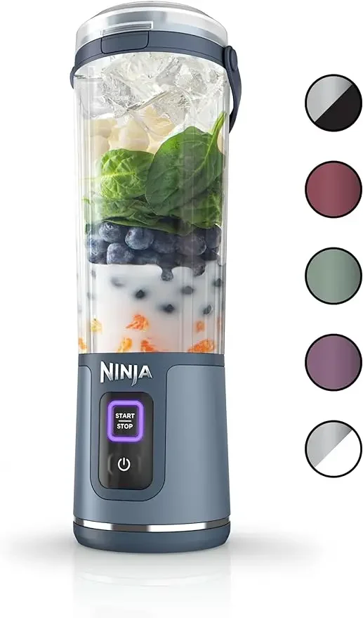 Ninja Blender Blast Blender portabel, tanpa kabel, 18oz. Bejana, Blender pribadi-untuk minuman getar & smoothie, bebas BPA,