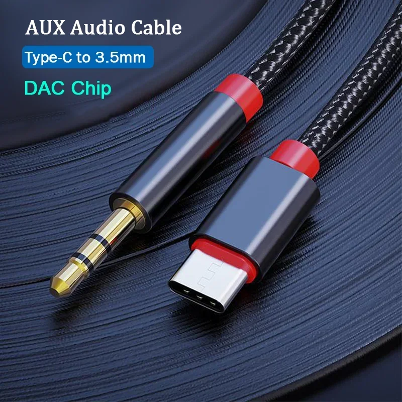 USB Type C to 3.5mm AUX Cable Converter for Samsung Galaxy S23 S22 S24 Ultra A53 A54 Audio Adapter Car Headphone Jack Speaker