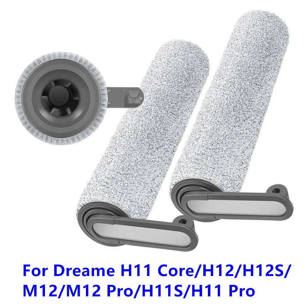 2PCS Main Roller Brush For Dreame H11 Core/H12/H12S/M12/M12 Pro/H11S/H11 Pro Vacuum Cleaner Parts