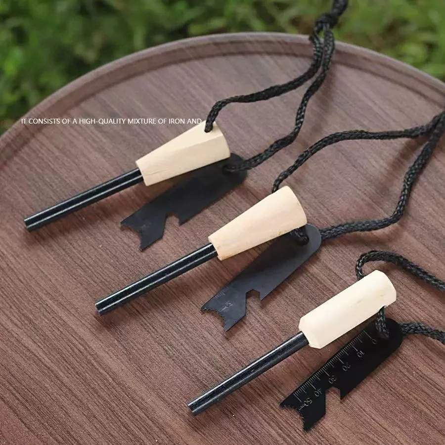 New Outdoor Survival Lighter, Windproof and Waterproof Bottle Opener Flint Umbrella Rope Sleeve, Magnesium Rod Scraper Lighter - Image 6