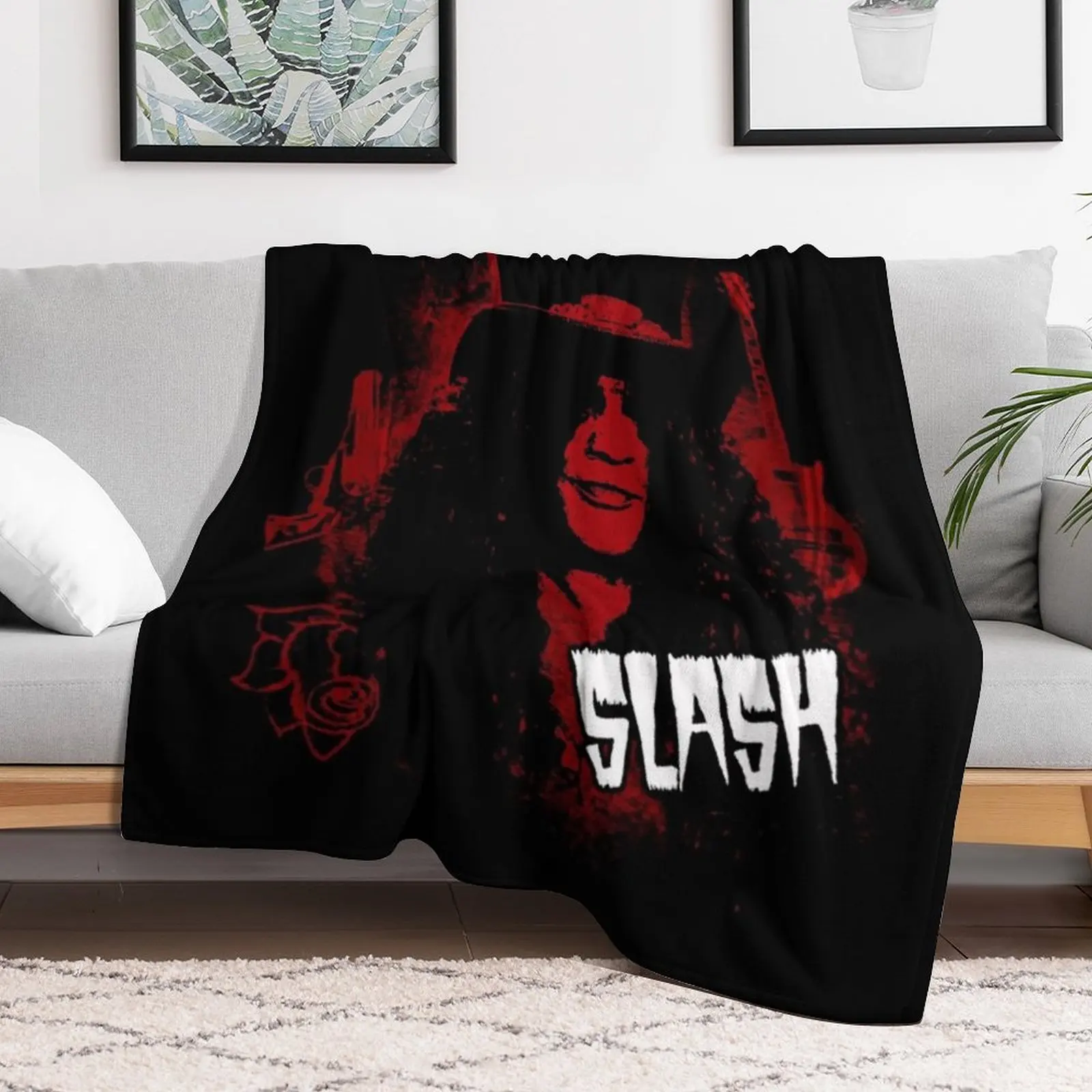 slash guns n roses Throw Blanket