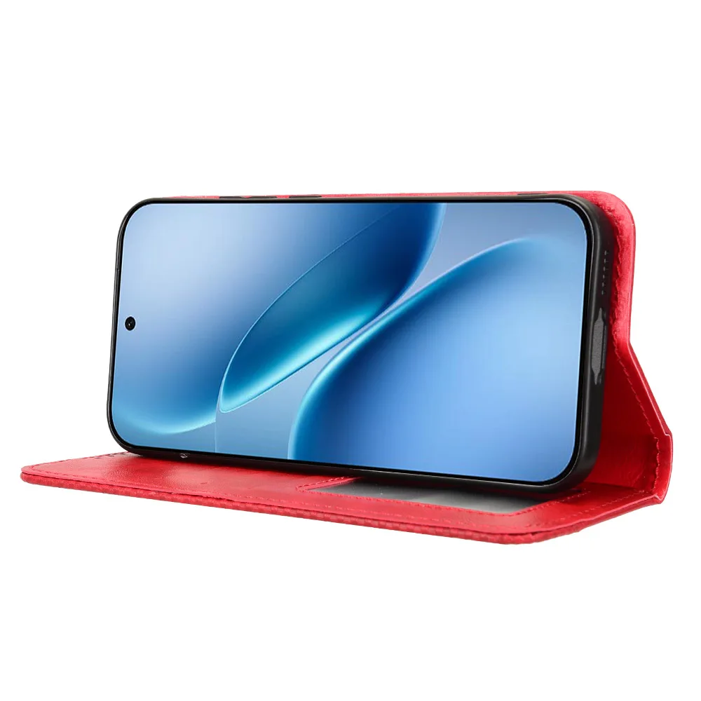 

Wallet With Card Slot Magnetic Flip Leather Case For vivo iQOO Z11 15R Turbo 5G Anti-fall Cover